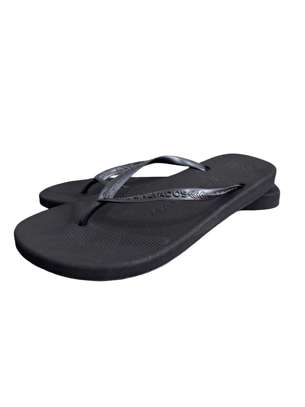Malvados Playa Flip Flops Onyx Size 9/10
